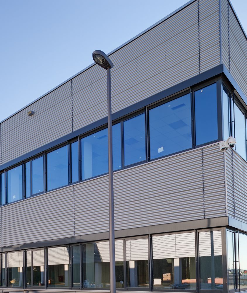 fachada de vidro em Santos